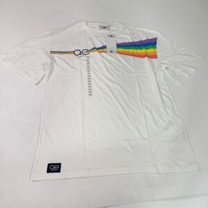 Queer Eye Tee Shirt Mens 2XL White Prism Unisex Rainbow LGBTQ Pride New
